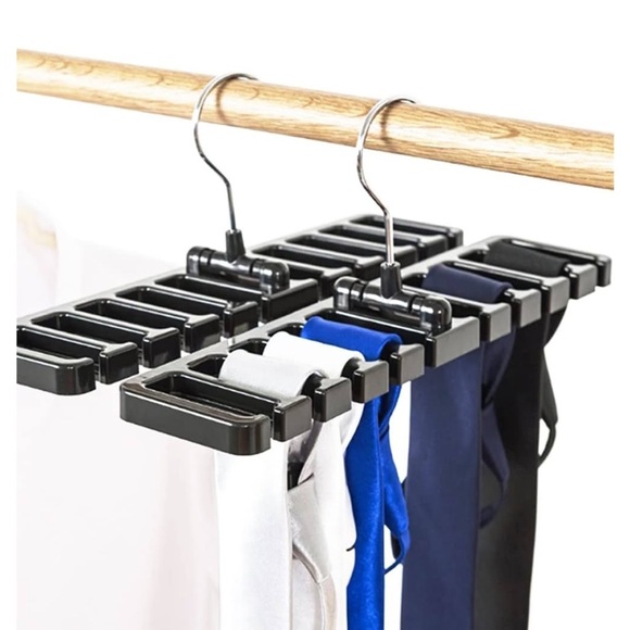 Belt Hanger/Tie Holder with 360° Swivel Hook 10-Layer Rack for Space Saving. - Picture 4 of 7